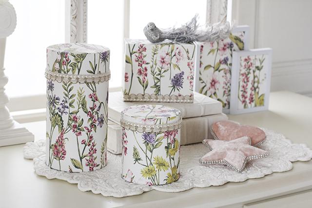 カルトナージュ Francfranc リメ缶 壁紙