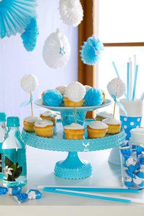 ハニカムペーパーでパーティーシーン