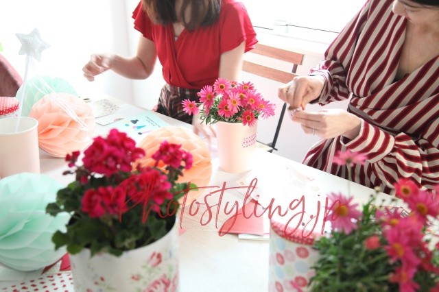 春の新生活へ向けてプチパーティ準備