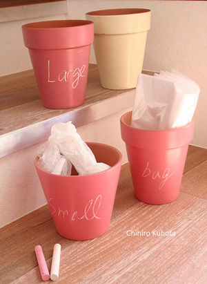 １００円・植木鉢を小物入れに