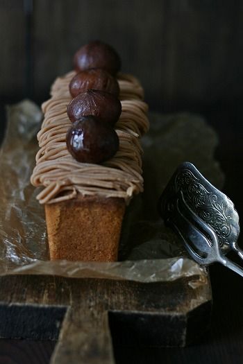 マロンクリームで簡単モンブランケーキ