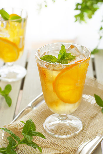 夏のおもてなしにもおすすめ。オレンジ風味の簡単ティーソーダ