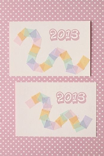 マスキングテープで、カンタン！手作り年賀状