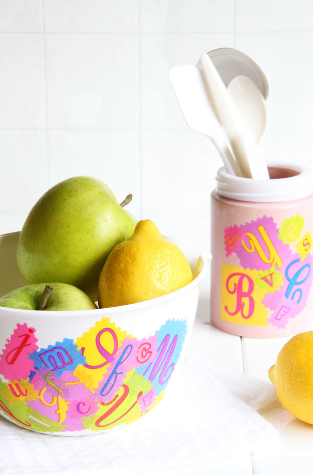 ポップなキッチングッズ、100均容器で作っちゃおう