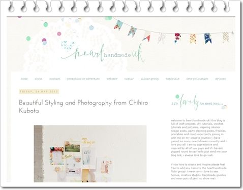 Heart handmade UKに紹介されました