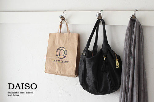 ダイソー100円オードブルスプーンがお洒落フックに変身！