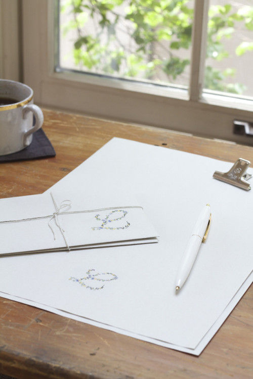 世界に一つ♪ ボタニカルプレスのイニシャルレターセット