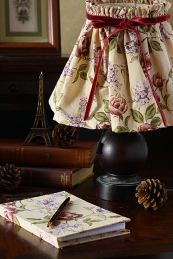 お部屋が秋になるランプシェードリメイク編