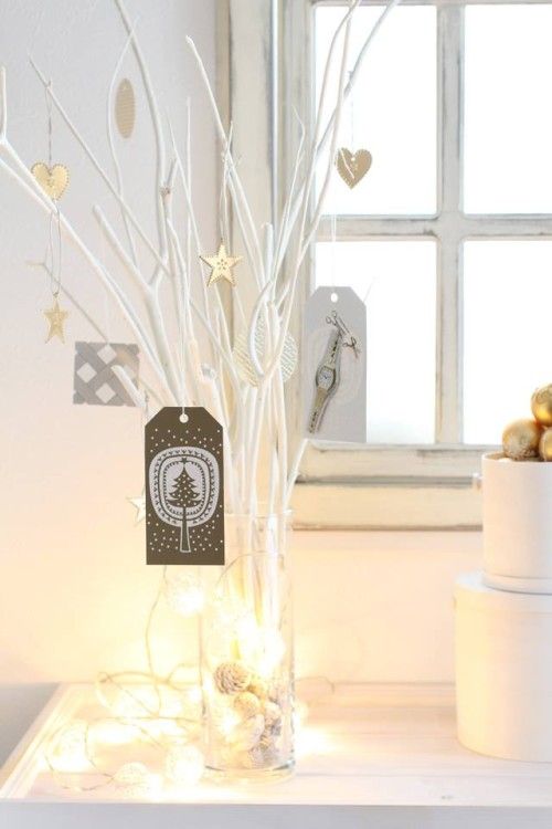 おしゃれなタグでおねだり♪簡単クリスマスツリー