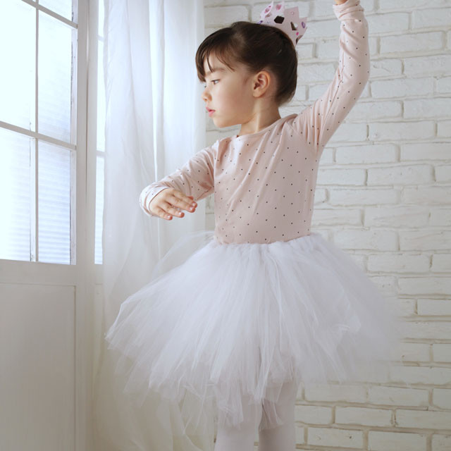 あそび育★簡単かわいい、こどもの“なりきりバレエチュチュ”の作り方