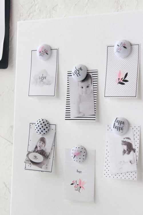 A-one転写シールで手軽に♪　オリジナルのメッセージマグネット