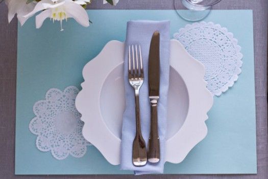 パーティに！レースペーパーとラシャ紙で作るプレイスマット