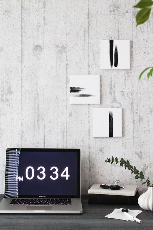 墨書きでクールに決まるパネルアート