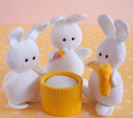 軍手？！で出来ちゃう・お月見人形「餅つきうさぎ」を手作り