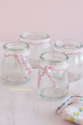 １００円ナチュラルキッチンのフリフリリボンを使って