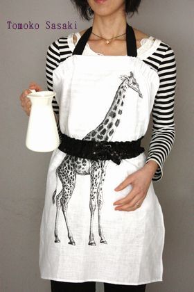 キッチンクロスで簡単エプロン