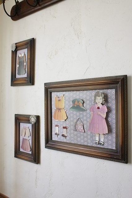 フランス製　ペーパードール飾りを楽しむ