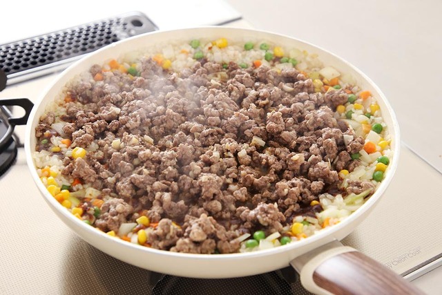 フライパン　レシピ　カレー　ピラフ