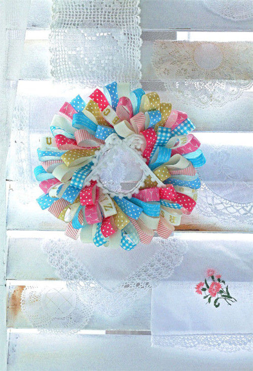 マスキングテープでつくるリース