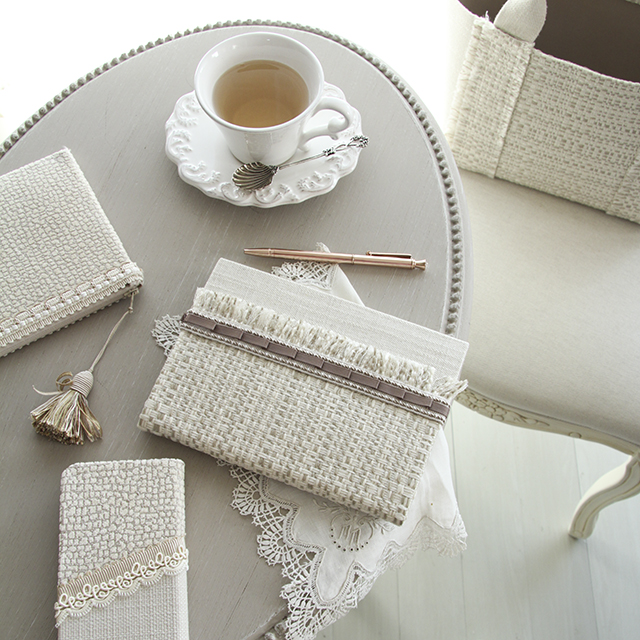 カルトナージュで手帳カバー♪ フリンジ付きオリジナカバーの作り方