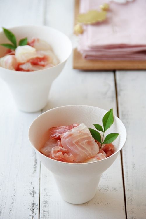 簡単マリネをおせちの１品に！　鯛と生ハムのマリネ