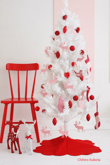 ◆クリスマスNo．2　IKEAのオーナメントと１００円フェルトでクリスマス飾り