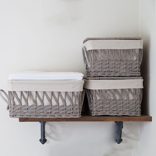 流行遅れ？のバスケット、ペイントでフレンチシックに変身しました！