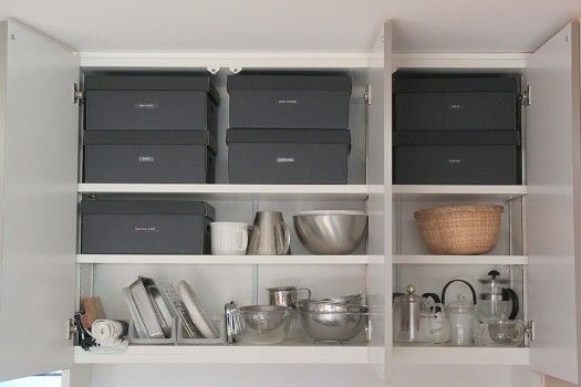 わが家のキッチン棚収納 紙製ボックスの活用
