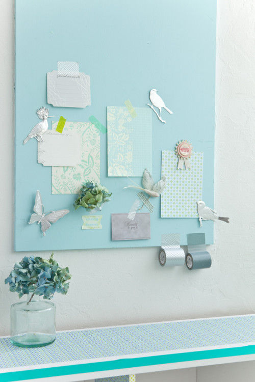 壁に貼るだけ？　マスキングテープの収納アイディア