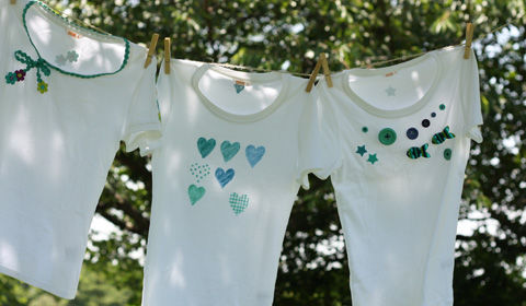 ユニクロＴシャツを簡単デコ