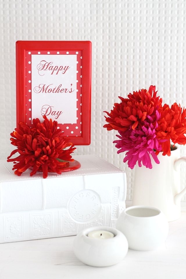 母の日に♪ くるくる巻くだけのフラワーフォトスタンド