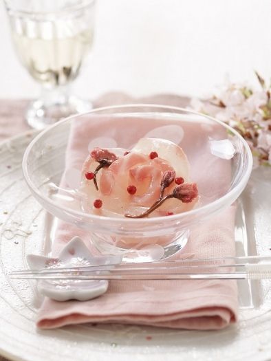 桜鯛の桜カルパッチョ