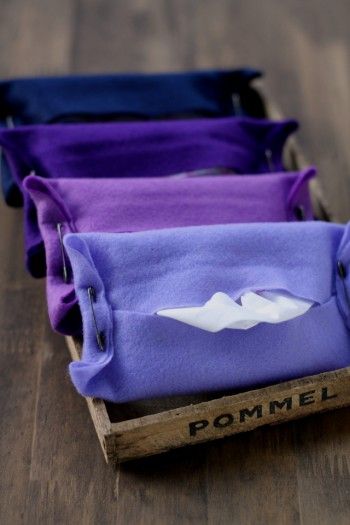 縫わずに簡単☆フェルトのポケットティッシュカバー