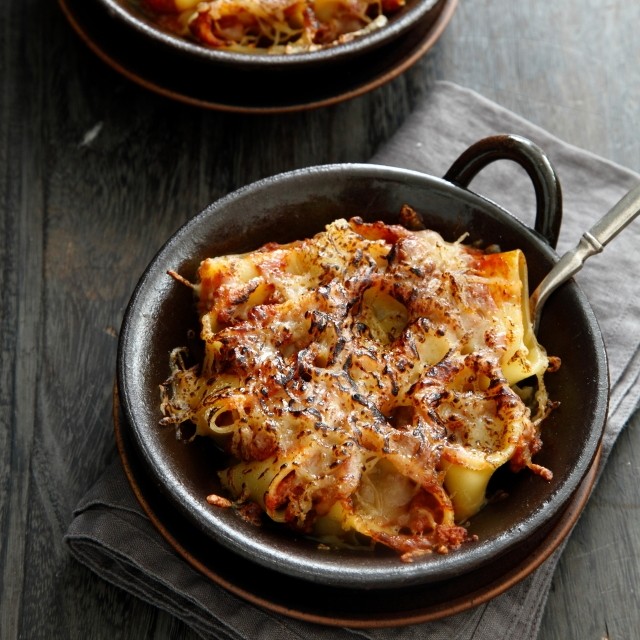 おいしさの秘密は★★★★！？？　濃厚ベイクドパスタ