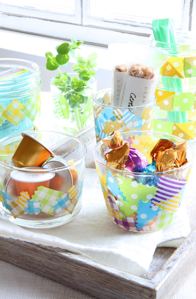 「捨てられないし、貯めるだけ？」 のガラス容器を、デコパッチして再利用しよう！