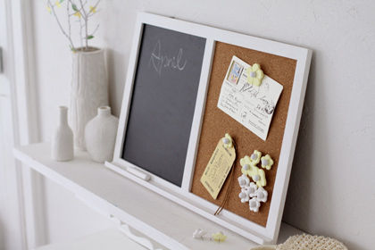 クレイでつくるお花のコルクボードピン