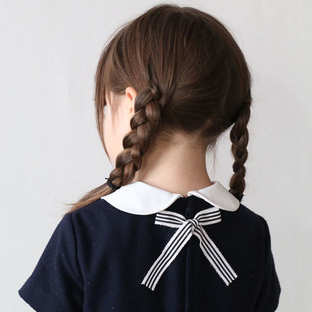 あそび育★子供ワンピース、背中のファスナーを自分であげる工夫　