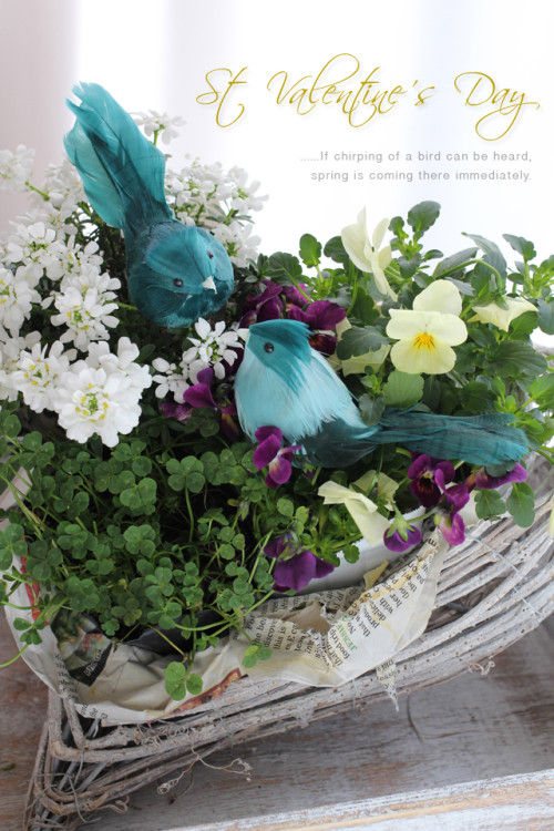 小鳥のさえずりが聞こえたら、春はすぐそこ♪　フラワーバレンタイン