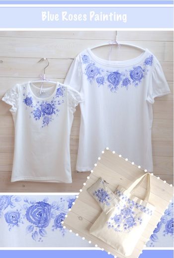 ヒミツ兵器で簡単！初めてでも描けるブルーローズのＴシャツ