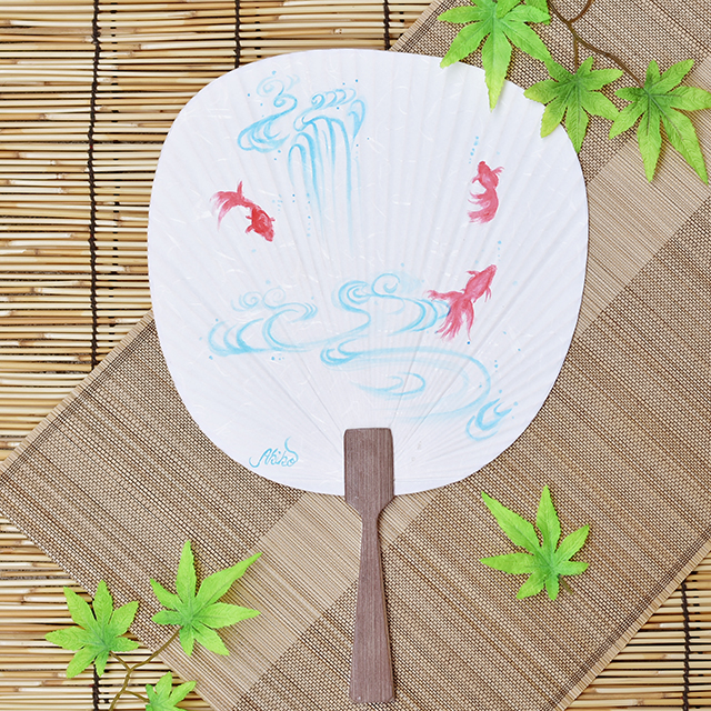 涼を感じる日本の伝統小物うちわに手描きを。お手軽アートを楽しむ