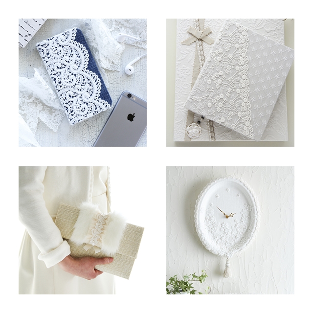 簡単カルトナージュ♪　エレガントな実用アイテムの作り方　4選