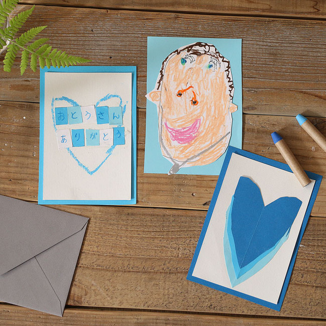 あそび育★まだ間に合う100均グッズで作れる父の日カード こどもの年齢別ポイントつき