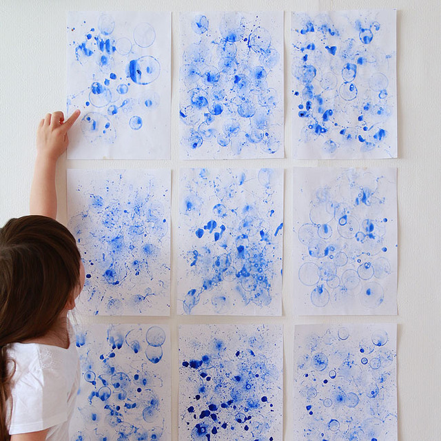 あそび育★夏だ！こどもとシャボン玉バブルアートが楽しい♪