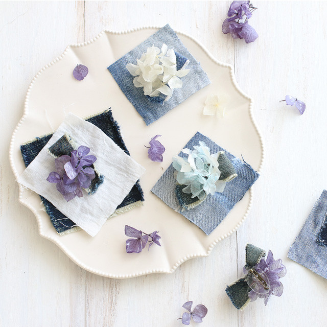 [カジュアルフラワー]プリザーブドフラワーを再利用♪ＵＶレジンブローチの作り方