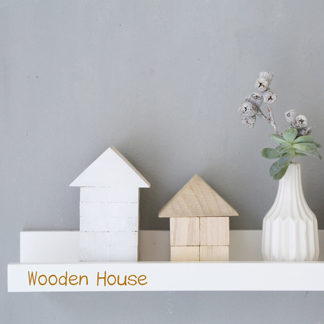 まるで北欧!? ダイソー100均木工パーツで作る小さなお家