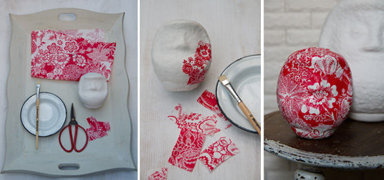 洋室にもぴったり！白いだるまにデコ