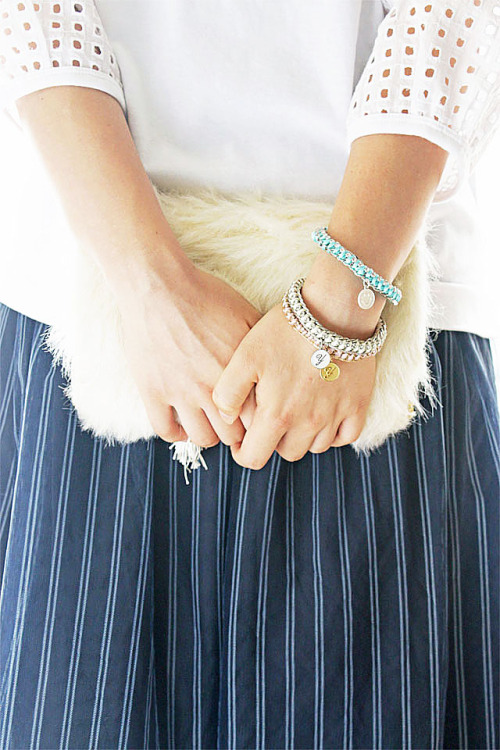 キットをアレンジして簡単♪　ブレスレットを手作りで