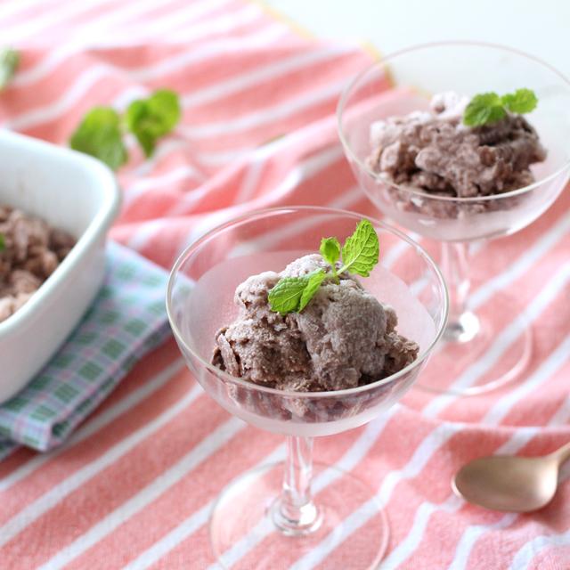 4つの材料で作業時間10分♪ 絶品「ココアミントシャーベット」の作り方