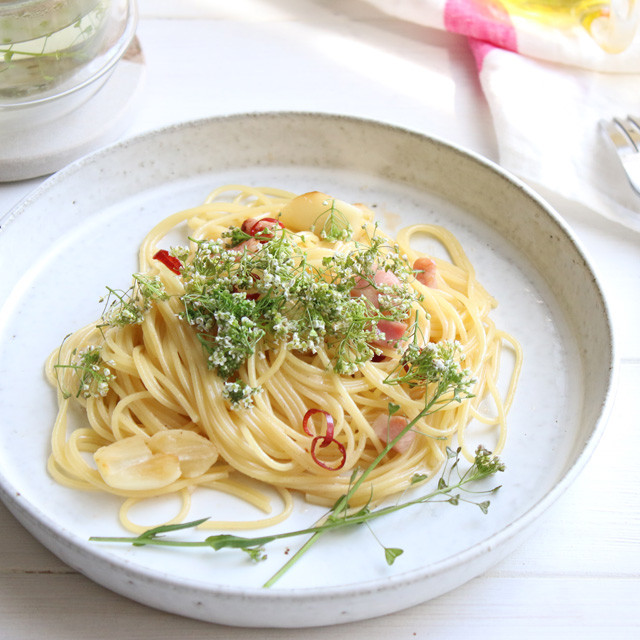 [美味しい雑草：ペンペングサ]食感が楽しいペペロンチーノの作り方♪