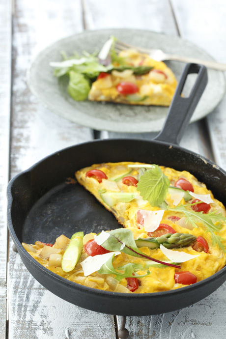 季節の野菜をたっぷり“スパニッシュオムレツ”